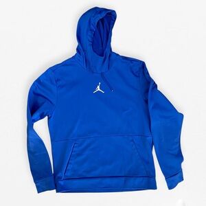 Men’s Air Jordan Vibrant Blue Hoodie with Iconic Logo M